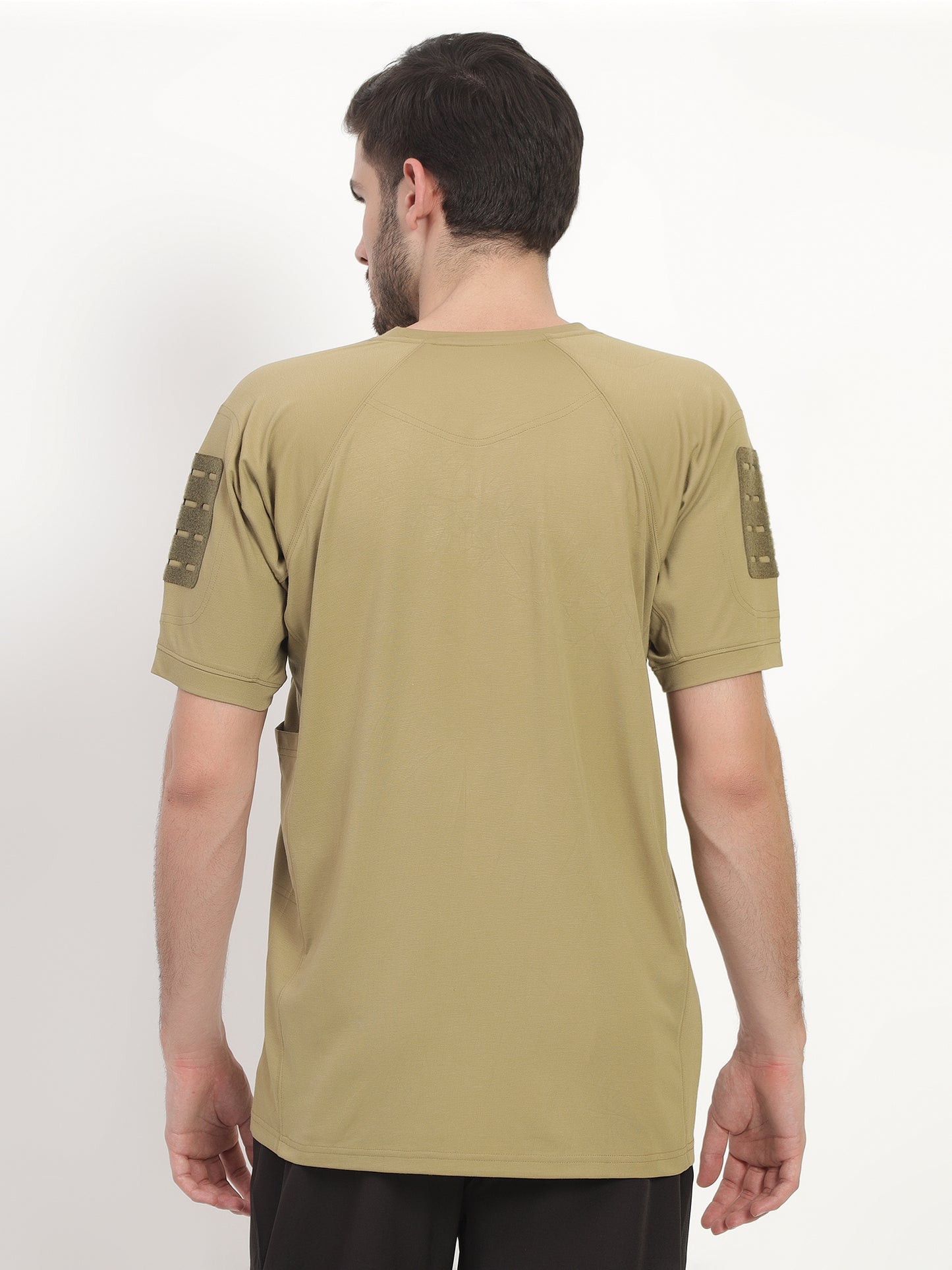 HALF SLEEVES KHAKI TACTICAL T SHIRT (Color - Khakhi) ST-1103