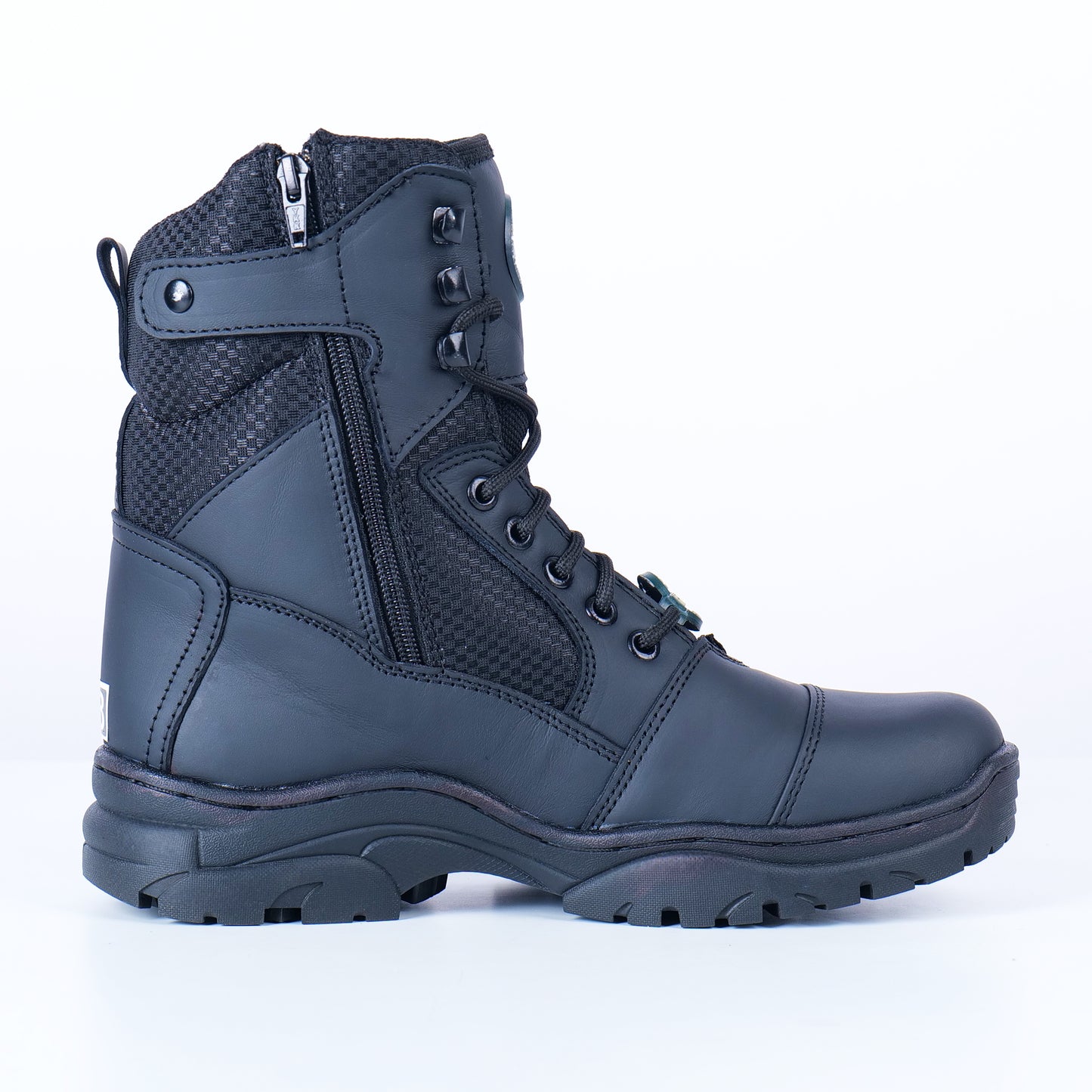 ARMFIT LOC LATHER BLACK DMS SHOES