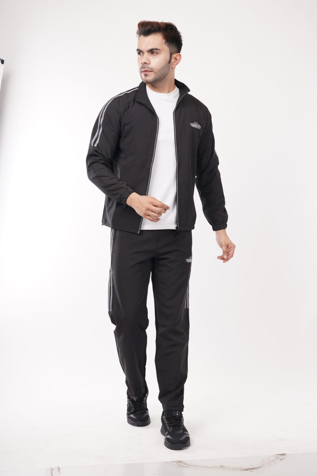 Armsfit Men's Track Suit Set Full-Zipper Jacket Track Pants