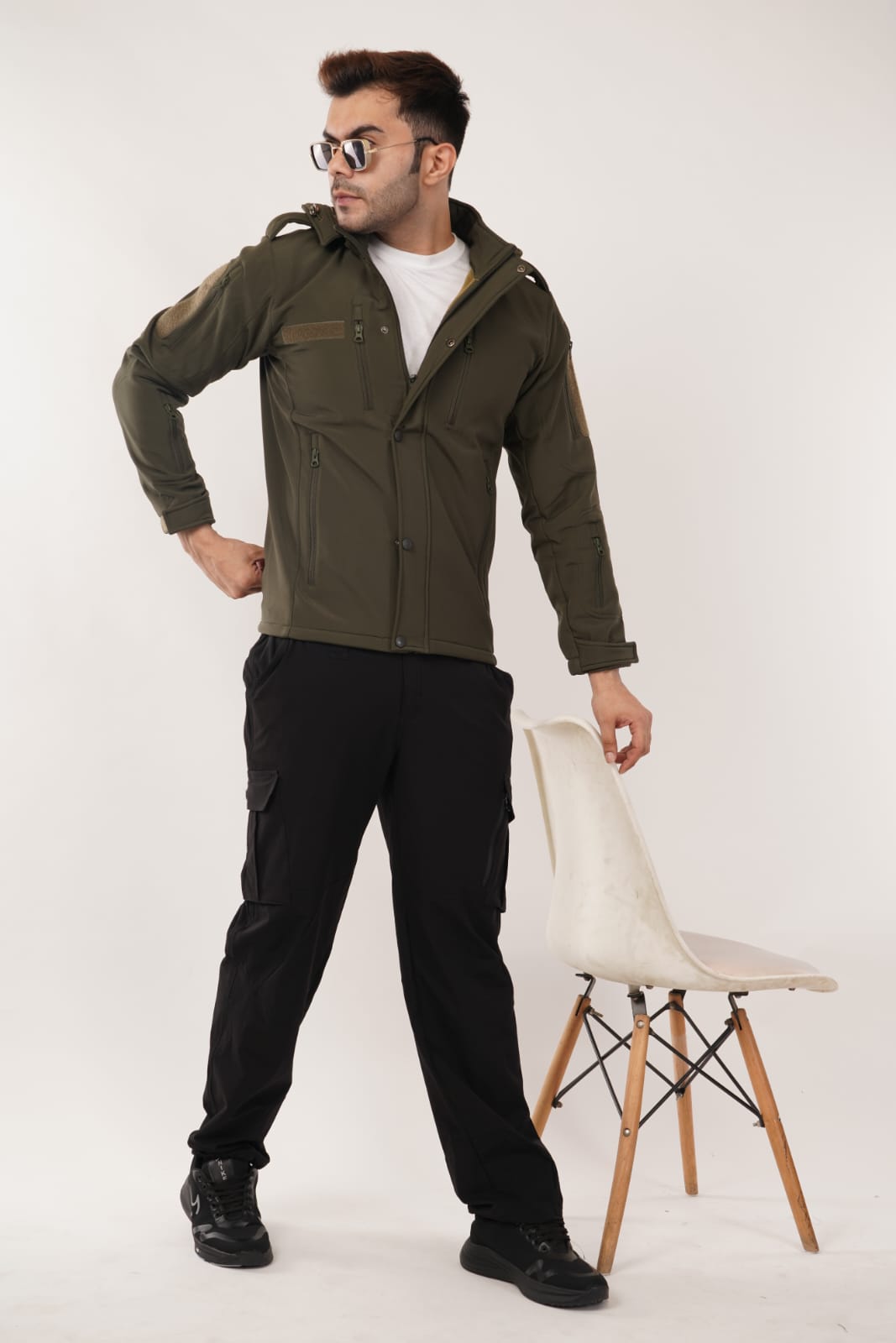 Softshell Winter Jacket (Olive Green) ST-7004