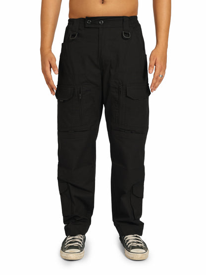 Tactical Cargo Pants 15 Pocket (Color - Black) ST-3038