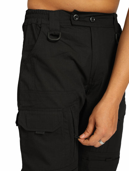 Tactical Cargo Pants 15 Pocket (Color - Black) ST-3038