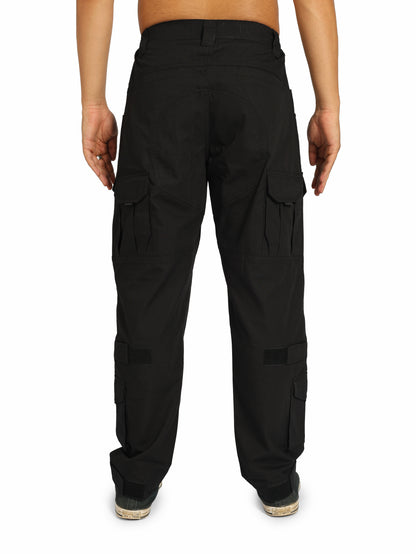 Tactical Cargo Pants 15 Pocket (Color - Black) ST-3038