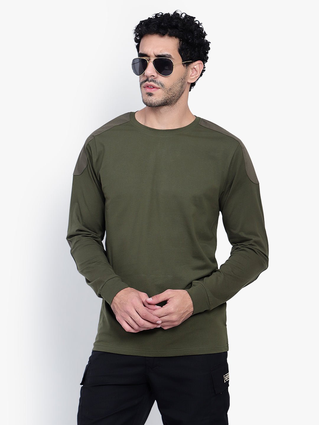 Armsfit Full Sleeve Tee (Color - Olive Green) ST-1046