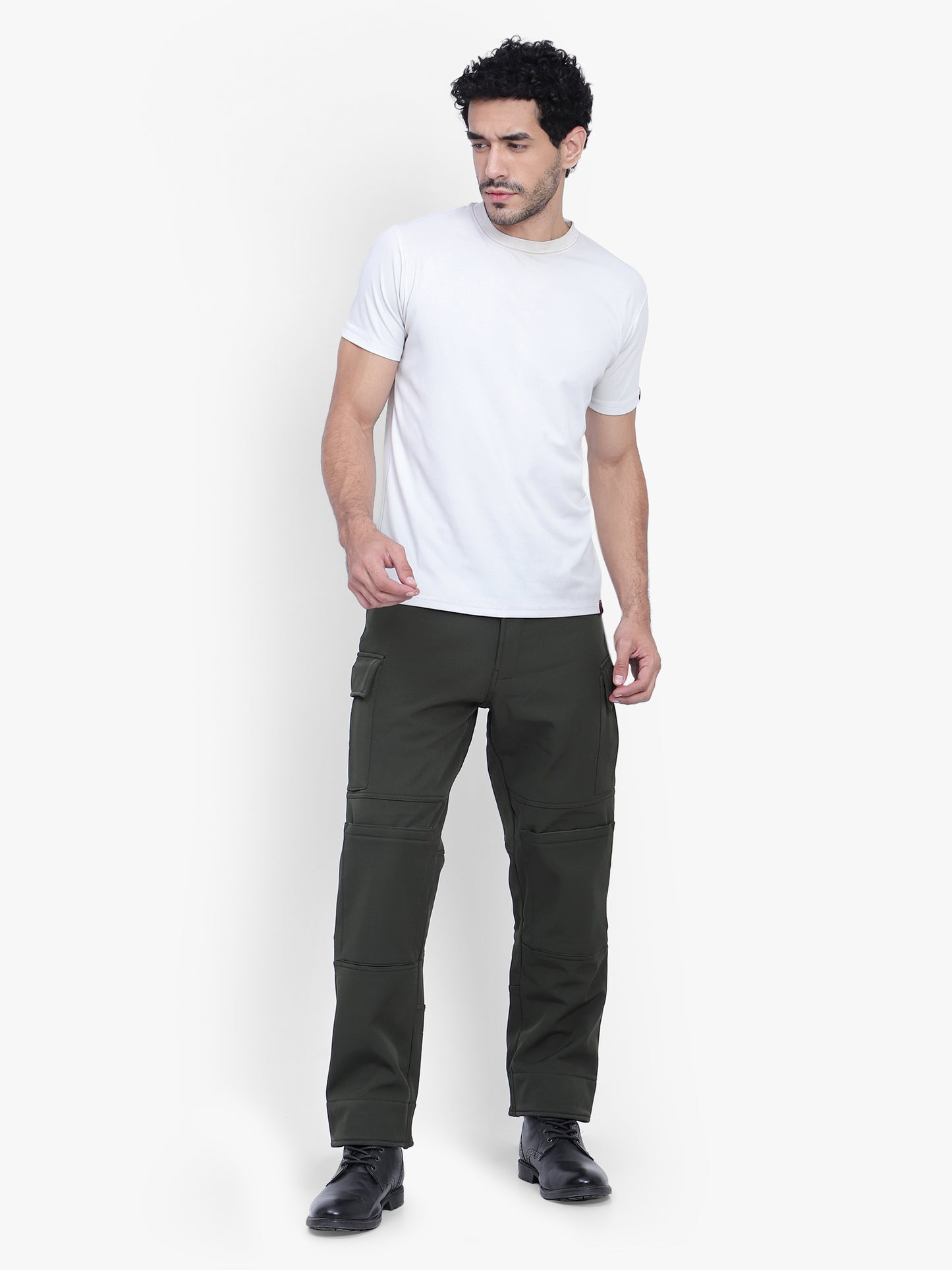 Winter Track Pant – Softshell Fabric (Color - Olive Green) ST-3014