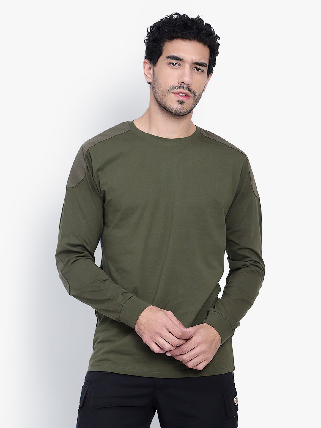 Armsfit Full Sleeve Tee (Color - Olive Green) ST-1046