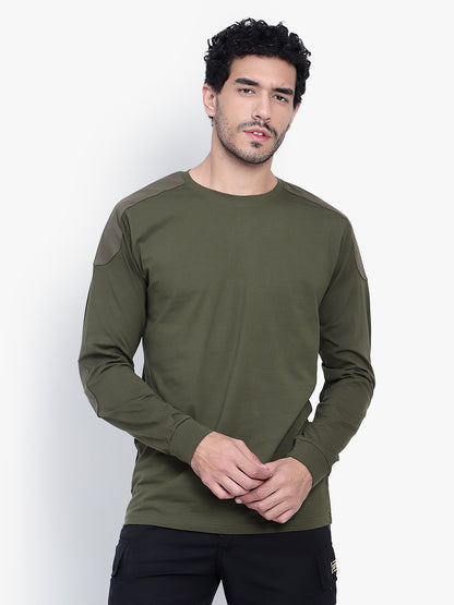Armsfit Full Sleeve Tee (Color - Olive Green) ST-1046