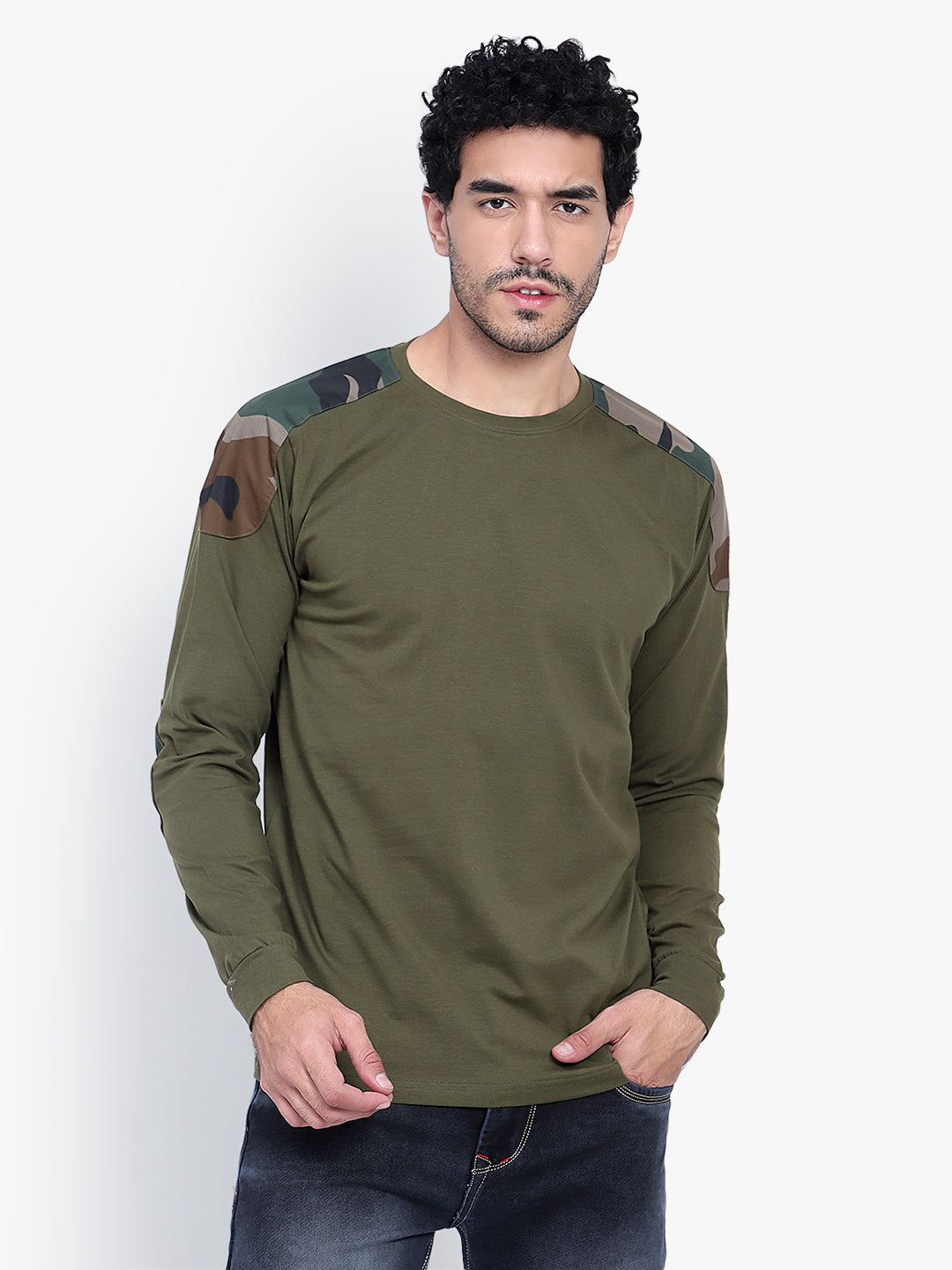 ARMSFIT OLIVE FULL SLEVE T-SHIRT