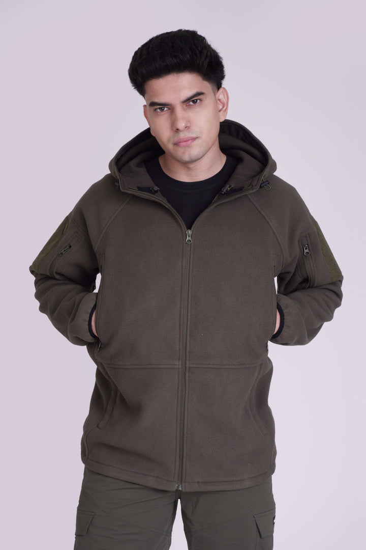 Tactical Fleece Hoodie Jacket | Full Sleeve