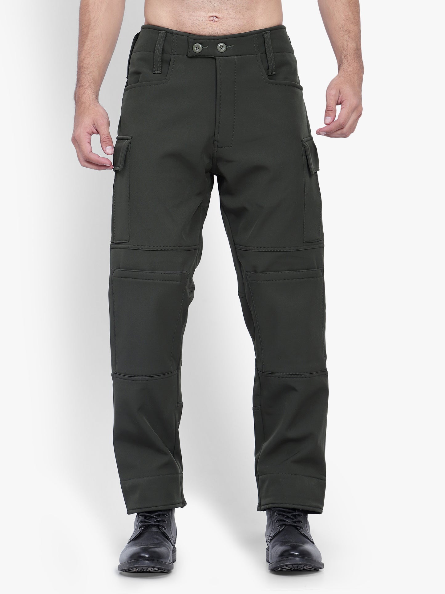 Winter Track Pant – Softshell Fabric (Color - Olive Green) ST-3014