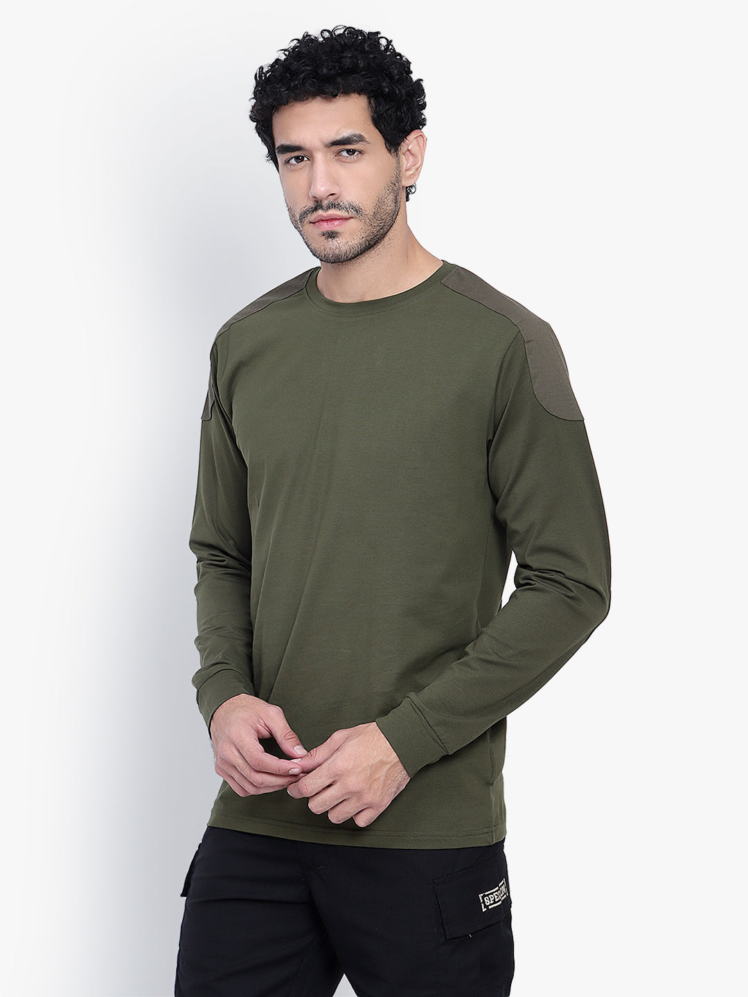 Armsfit Full Sleeve Tee (Color - Olive Green) ST-1046
