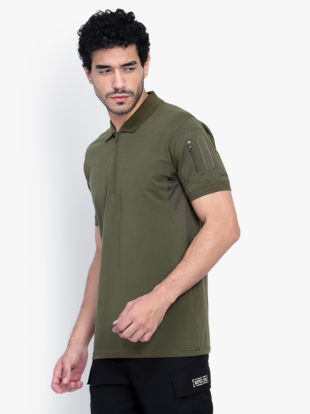Half Sleeves Tactical T (Color - Olive Green) ST-1029