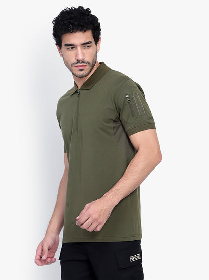 Half Sleeves Tactical T (Color - Olive Green) ST-1029