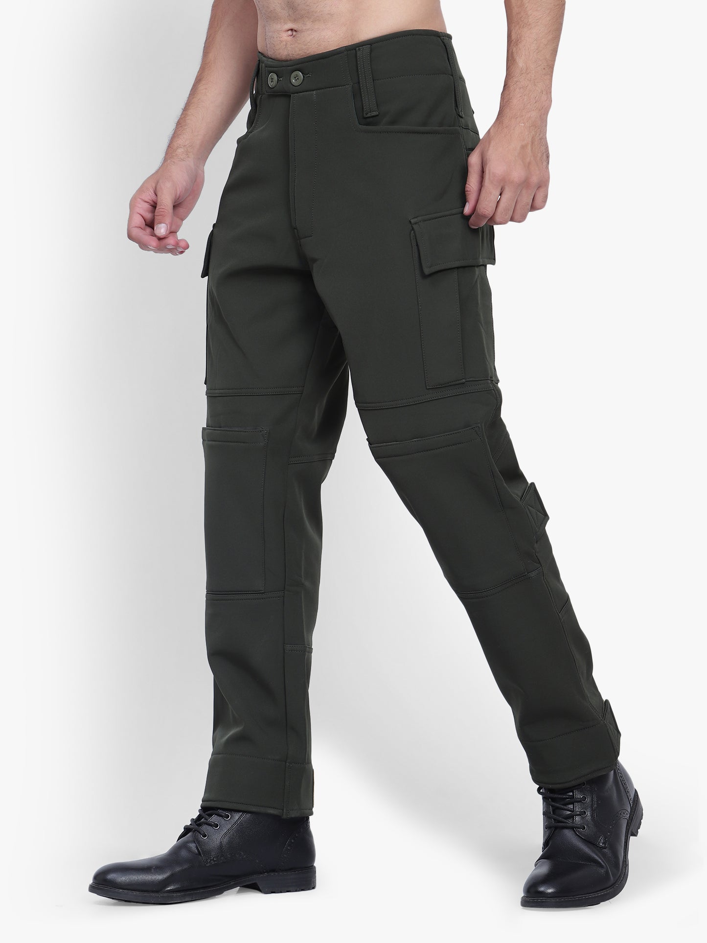 Winter Track Pant – Softshell Fabric (Color - Olive Green) ST-3014