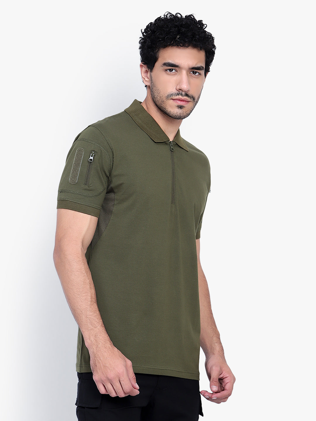 Half Sleeves Tactical T (Color - Olive Green) ST-1029