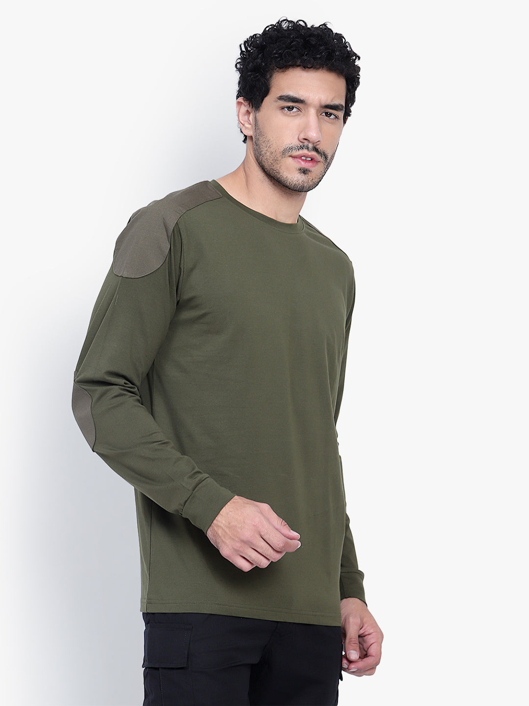 Armsfit Full Sleeve Tee (Color - Olive Green) ST-1046