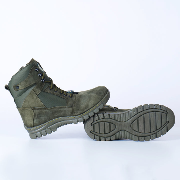 ARMSFIT Long Tactical Suede Leather Shoes with Chain OG