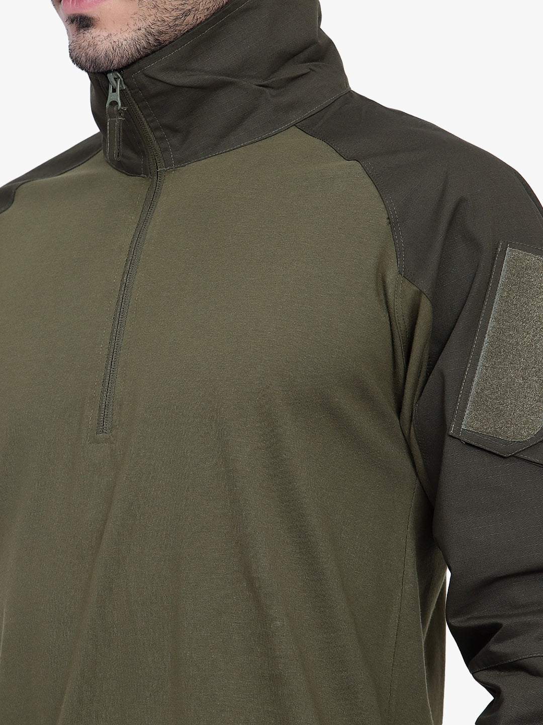 FULL SLEEVES TACTICAL T SHIRT (Color - Olive Green) ST-1039