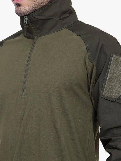 FULL SLEEVES TACTICAL T SHIRT (Color - Olive Green) ST-1039