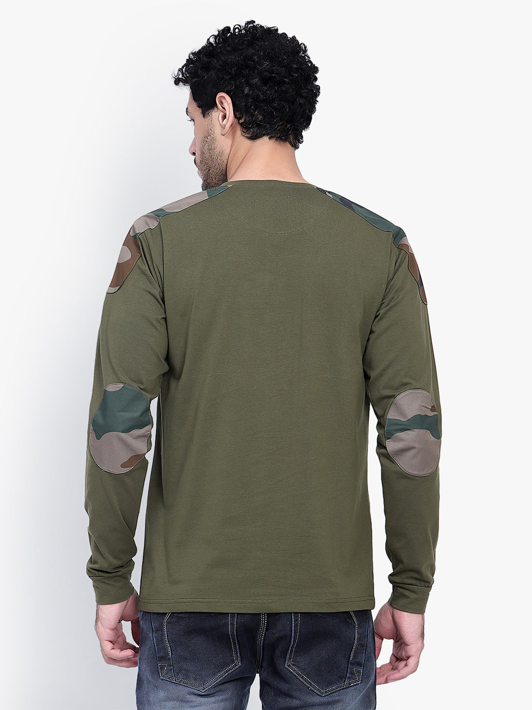 ARMSFIT OLIVE FULL SLEVE T-SHIRT (Color - Olive Green) ST-1042
