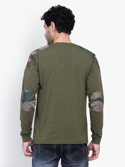 ARMSFIT OLIVE FULL SLEVE T-SHIRT (Color - Olive Green) ST-1042