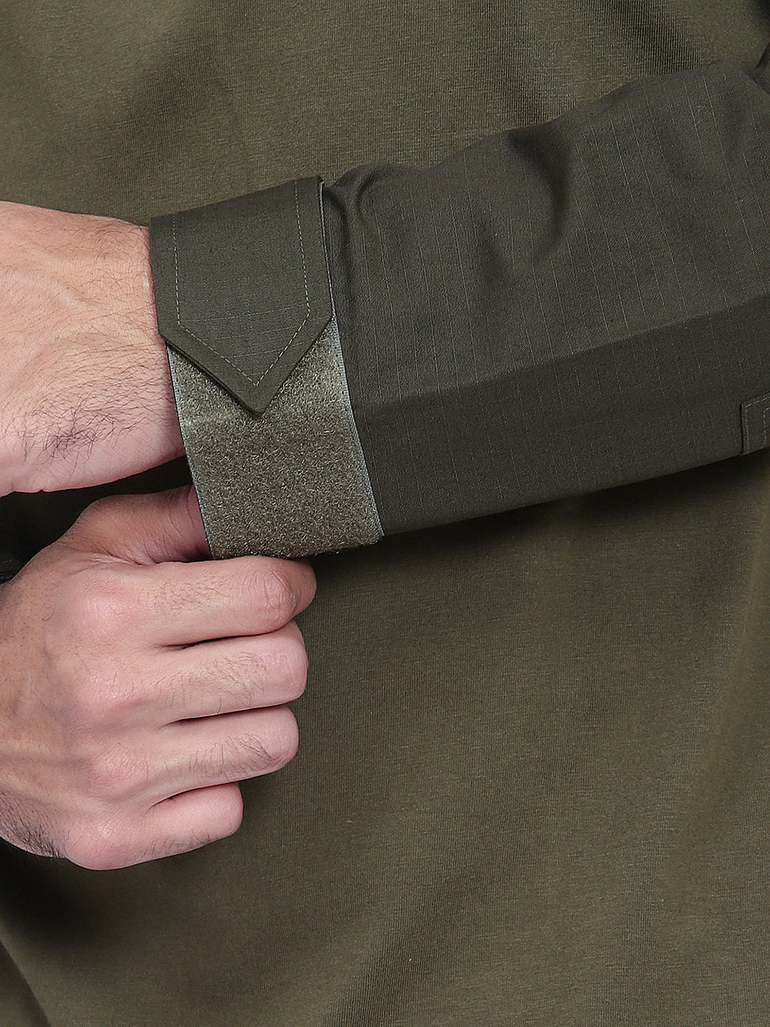FULL SLEEVES TACTICAL T SHIRT (Color - Olive Green) ST-1039