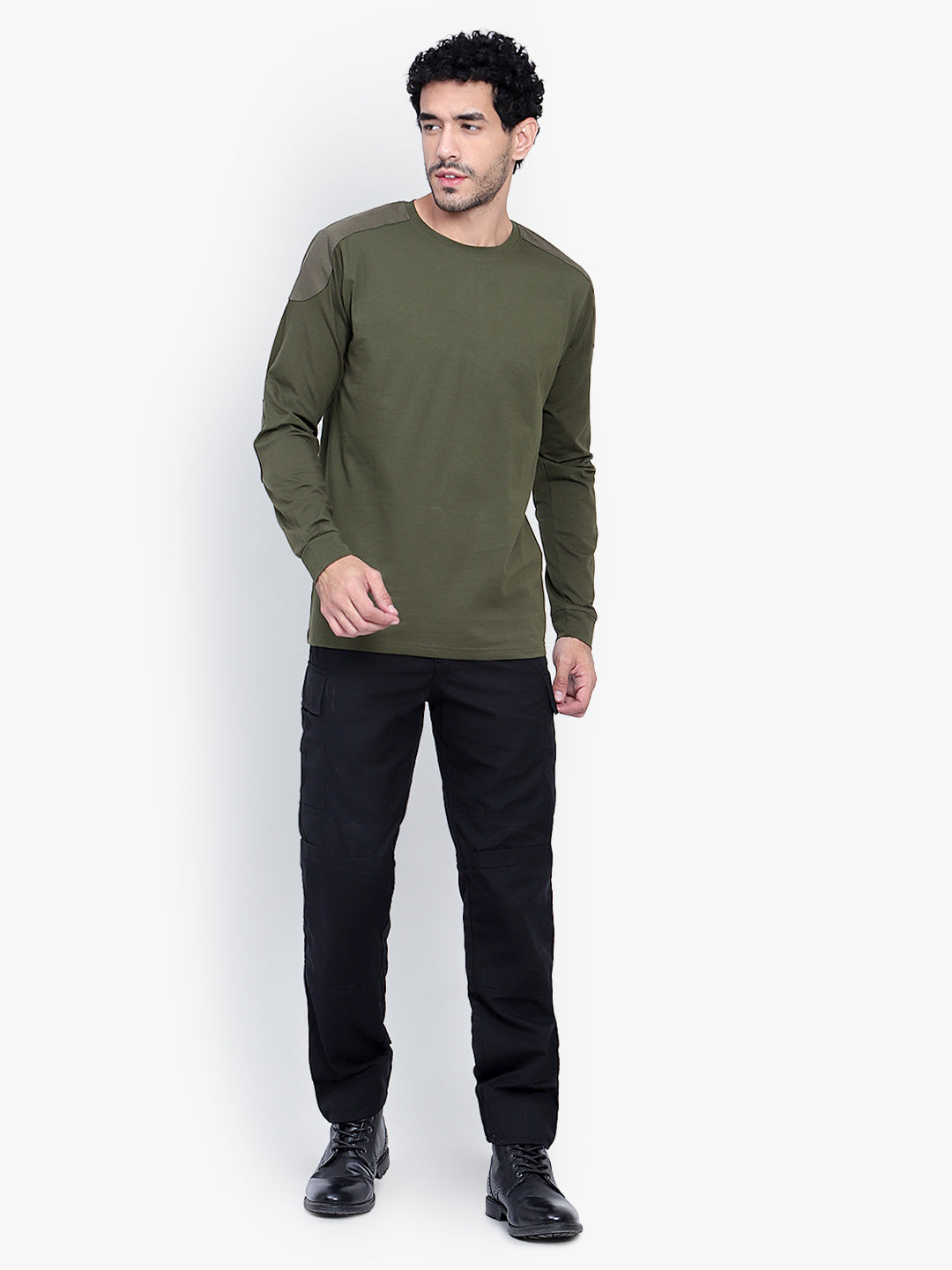 Armsfit Full Sleeve Tee (Color - Olive Green) ST-1046