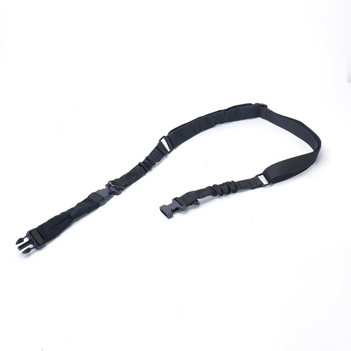 Tactical Rifle Sling – Adjustable Bungee Single/Two Point Sling – Olive Green