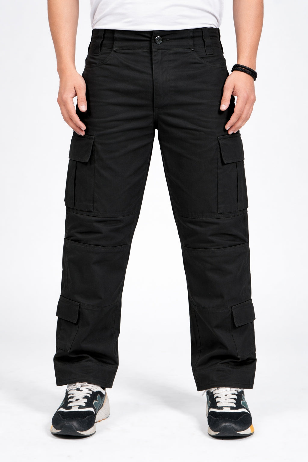 Tactical Cargo Pant 12 Pocket (Color - Black) ST-3027