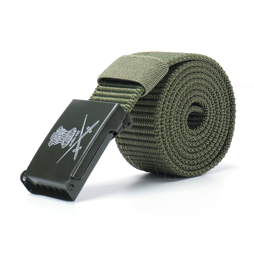 Army Tactical Belt – Pack of 2 | Heavy-Duty Combat Style with Metal Buckle