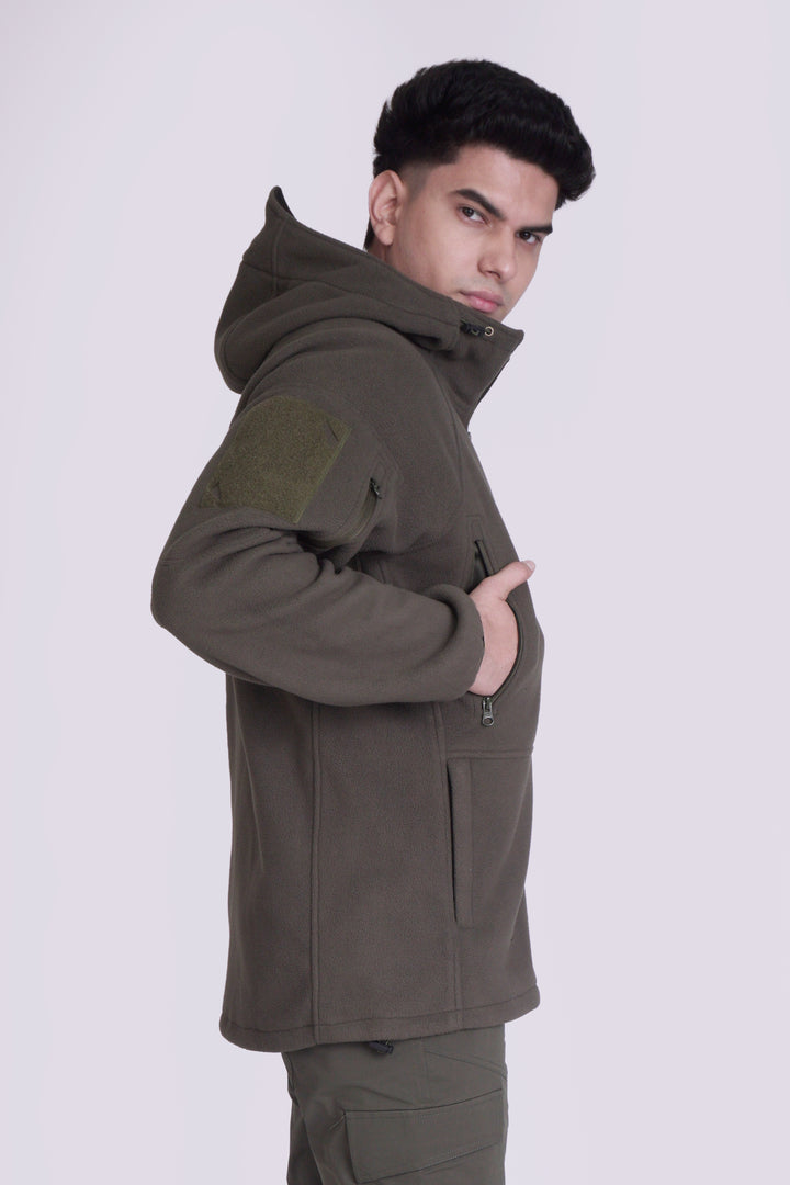 Tactical Fleece Hoodie Jacket | Full Sleeve