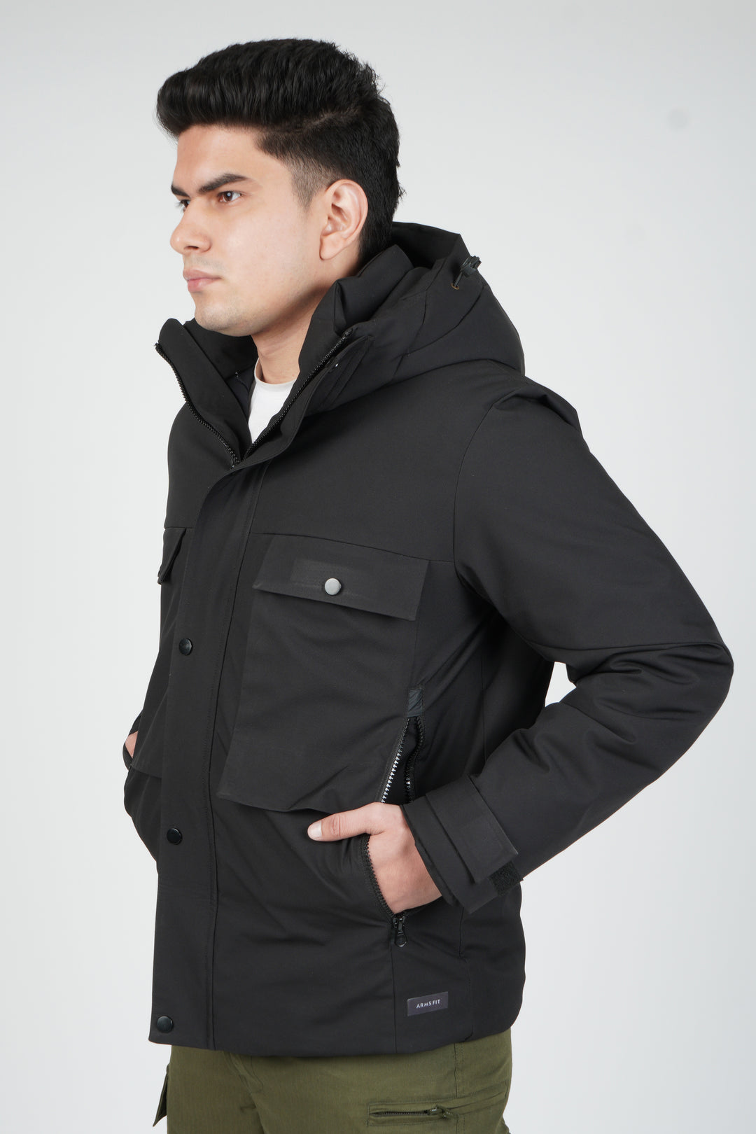 Tactical Winter Jacket Light OG –10°C Protection Black