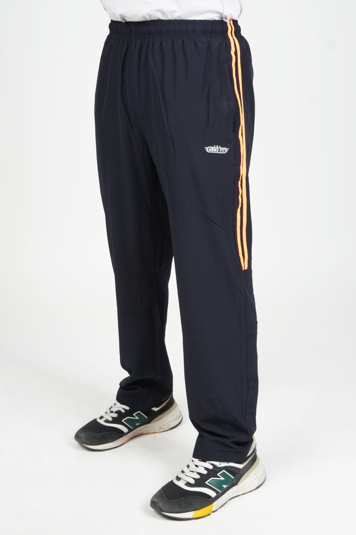 Track Suit | Hooded Zipper Jacket & Lower (Color - Navy with Orange Bone) ST-4002A