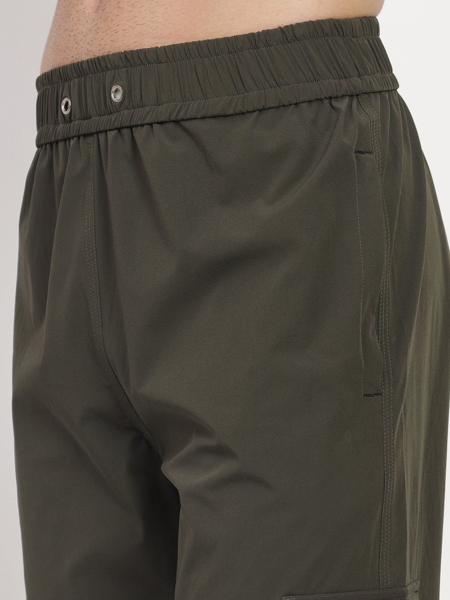 OLIVE COLOUR TERRY JOGGERS (Color - Olive Green) ST-0001
