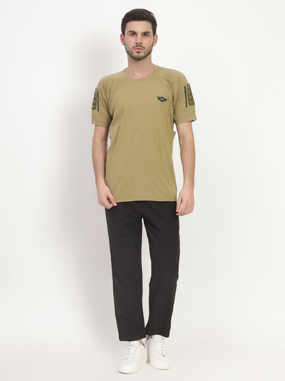 HALF SLEEVES KHAKI TACTICAL T SHIRT (Color - Khakhi) ST-1103