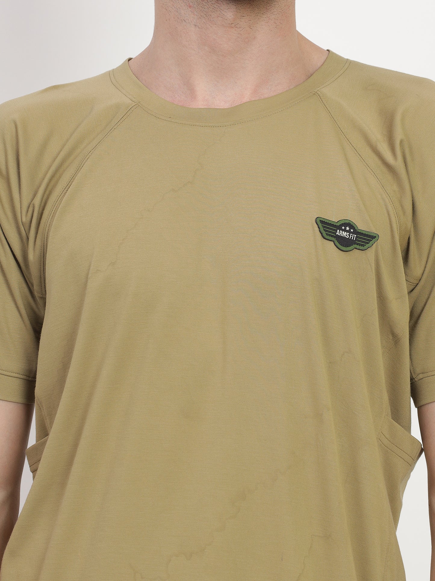HALF SLEEVES KHAKI TACTICAL T SHIRT (Color - Khakhi) ST-1103