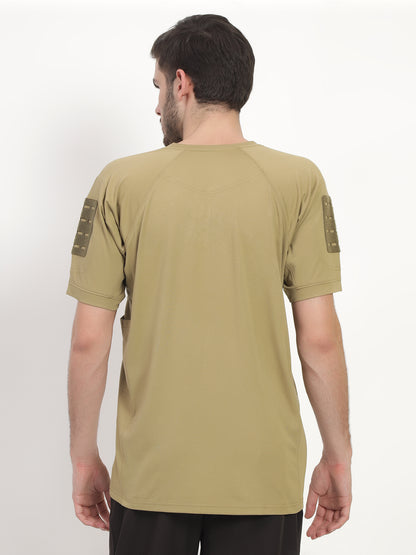 HALF SLEEVES KHAKI TACTICAL T SHIRT (Color - Khakhi) ST-1103