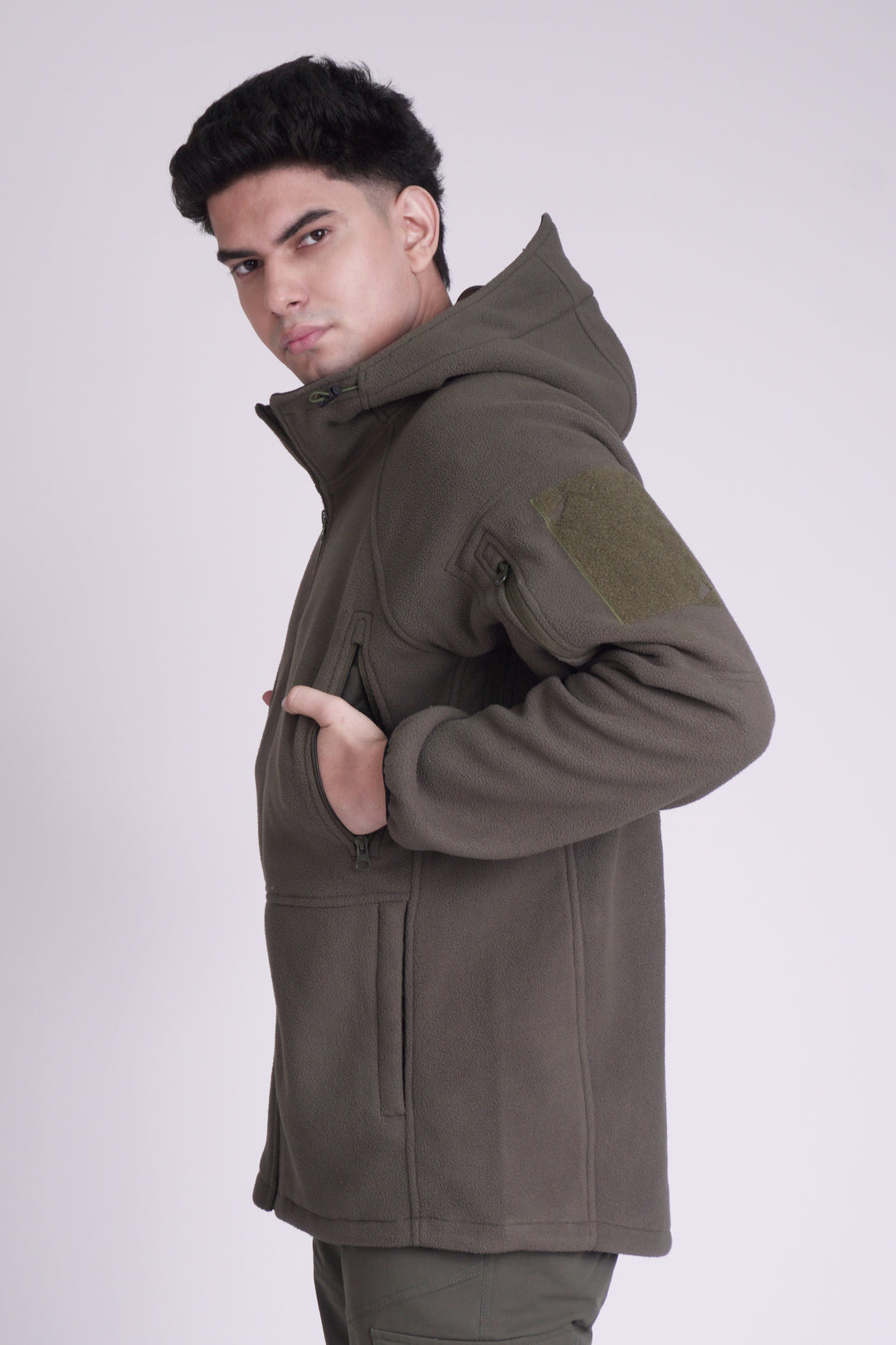 Tactical Fleece Hoodie Jacket | Full Sleeve