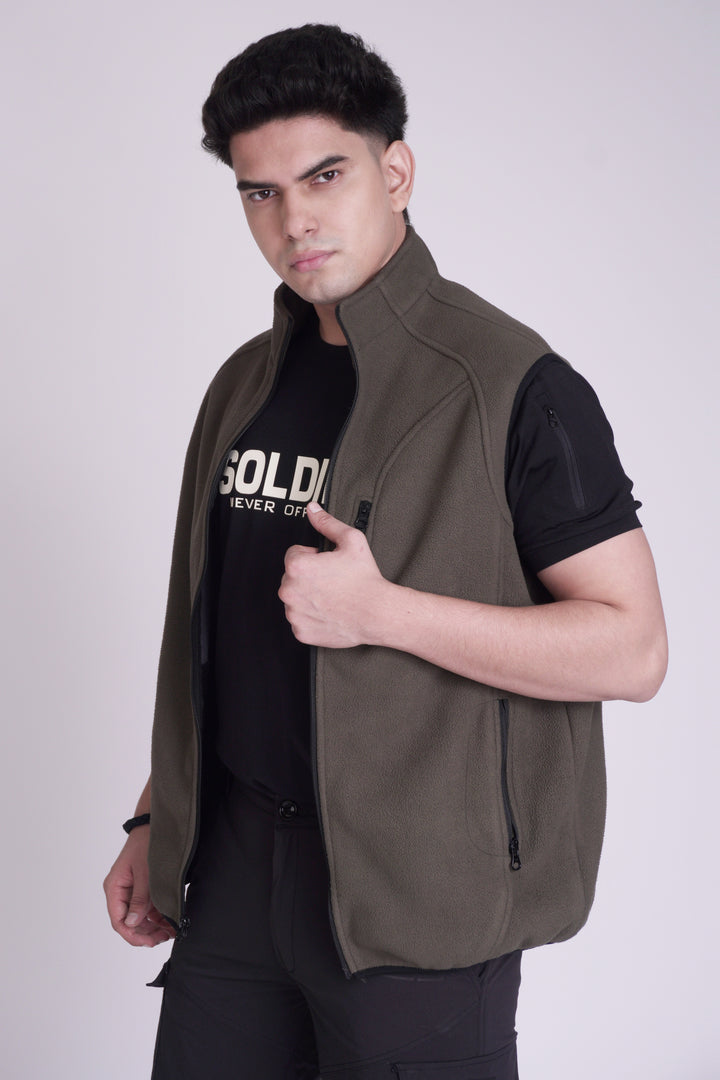 Tactical Fleece Half Hoodie