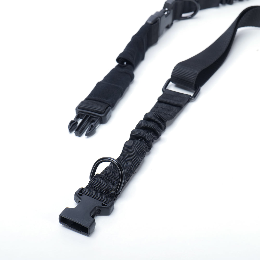 Tactical Rifle Sling – Adjustable Bungee Single/Two Point Sling – Olive Green