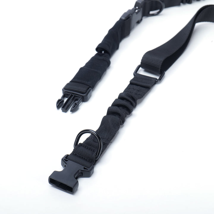 Tactical Rifle Sling – Adjustable Bungee Single/Two Point Sling – Olive Green