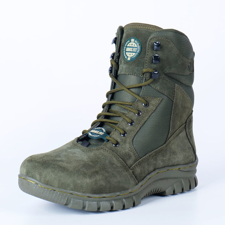 ARMSFIT Long Tactical Suede Leather Shoes with Chain OG