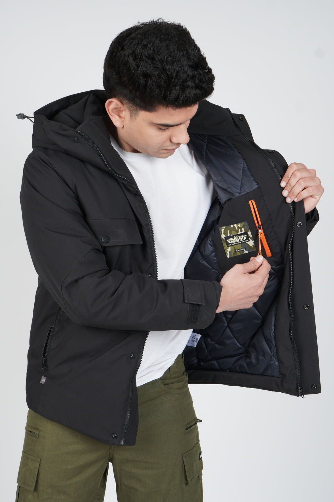 Tactical Winter Jacket Light OG –10°C Protection Black