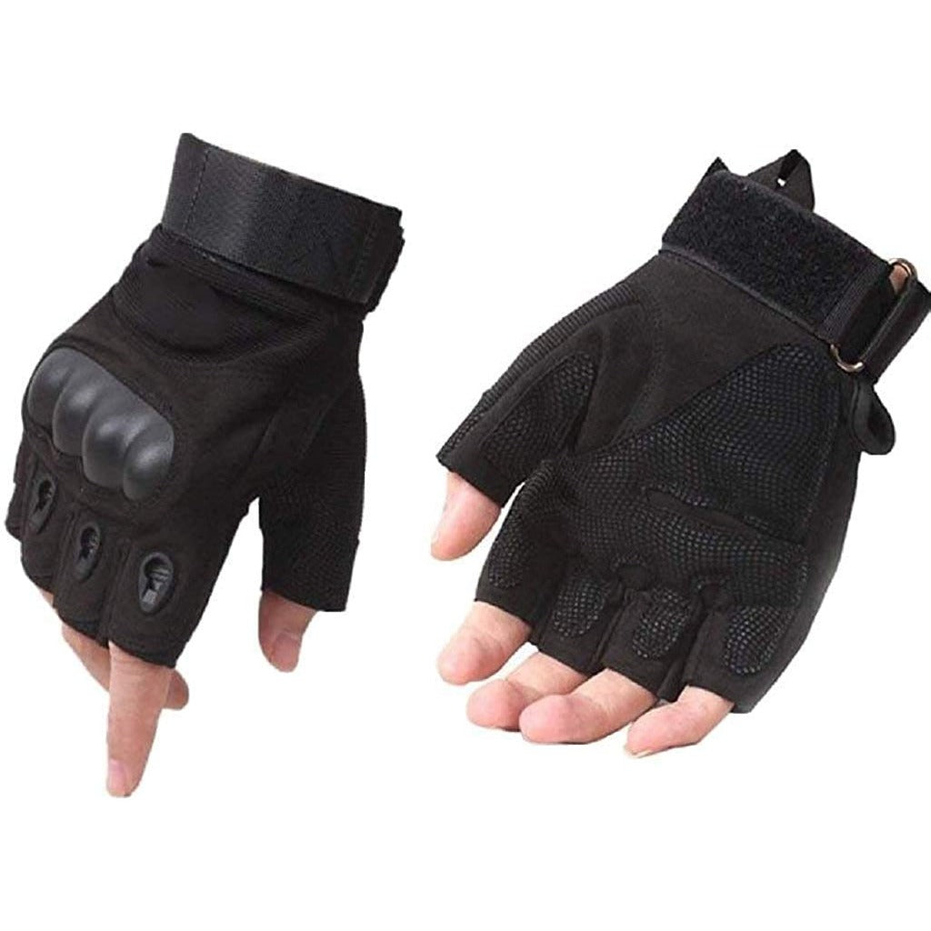 Tactical Half Finger Gloves with Knuckle Protection