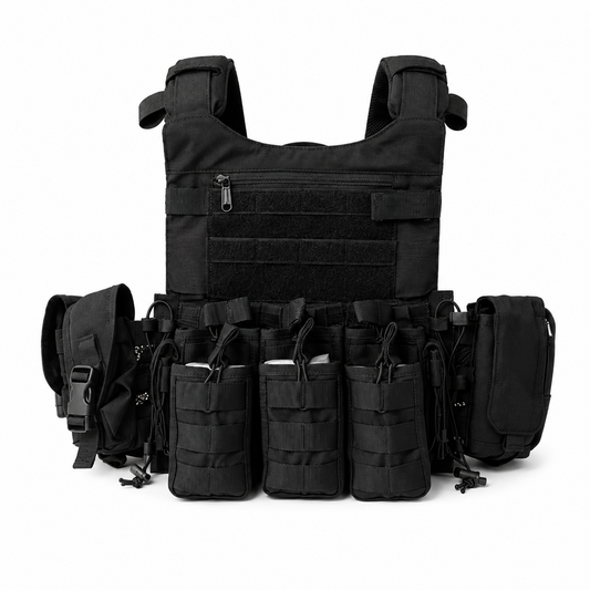 Phantom Tactical BP Jacket 6 Mag Pockets (Color - Black) ST-0002