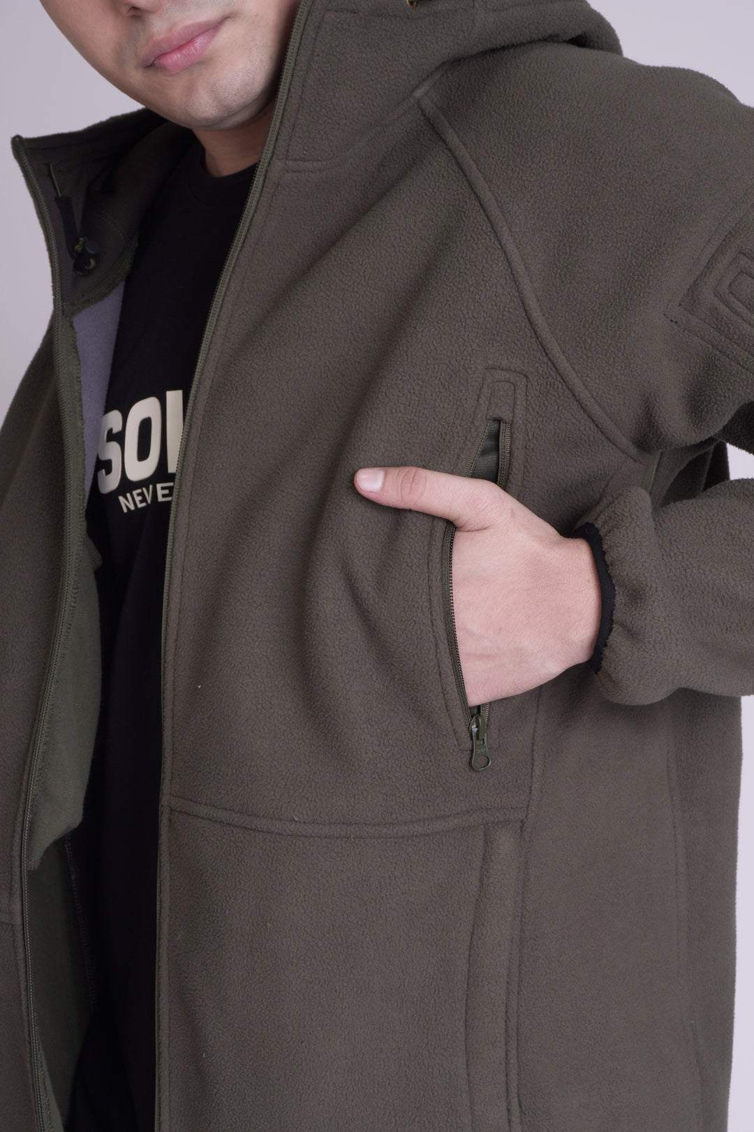 Tactical Fleece Hoodie Jacket | Full Sleeve