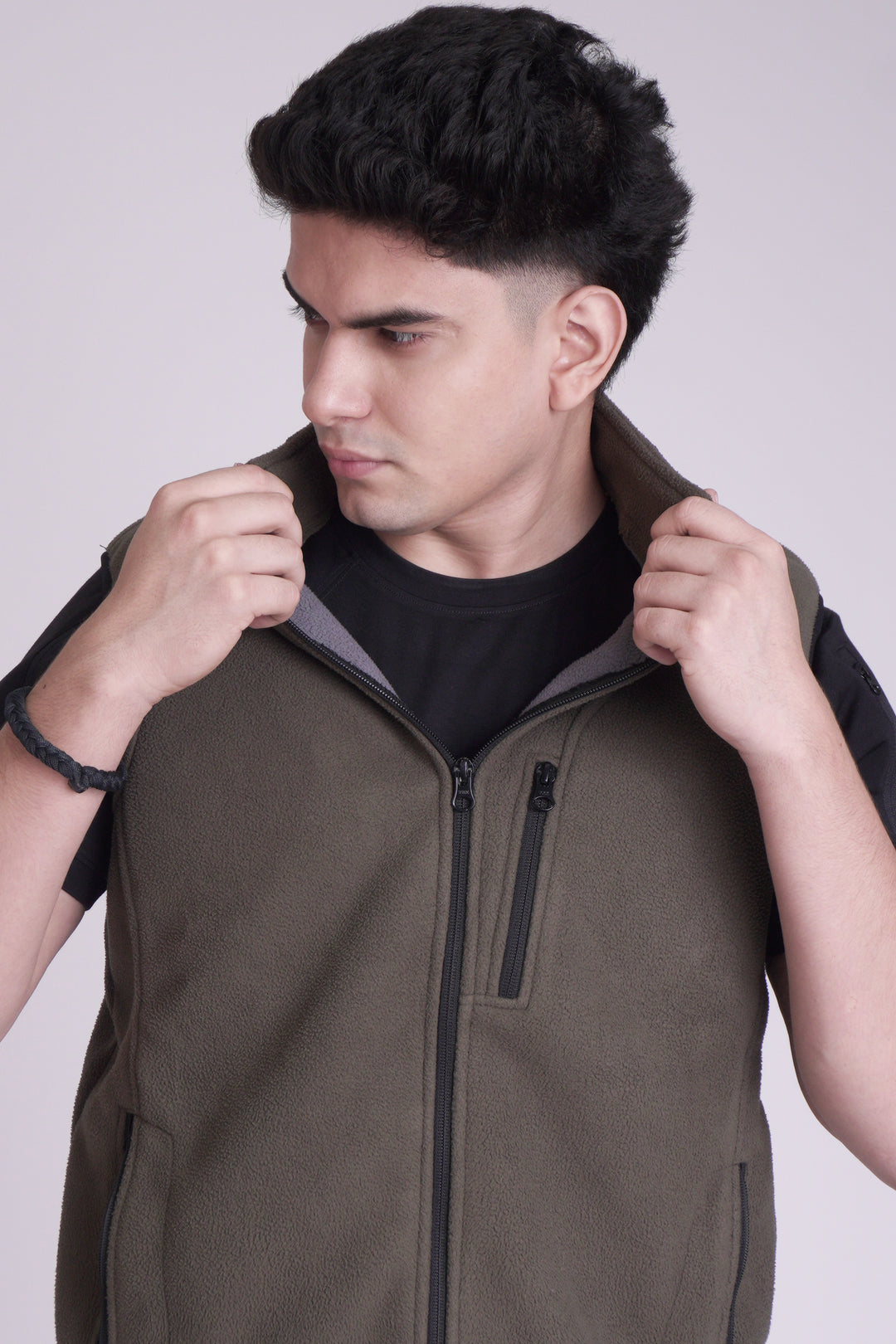 Tactical Fleece Half Hoodie
