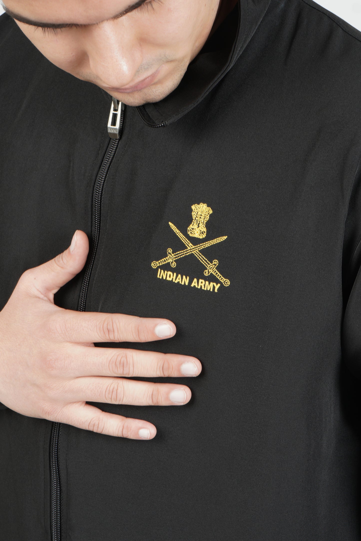 Indian Army Style Black Tracksuit (Color - Black) ST-4007