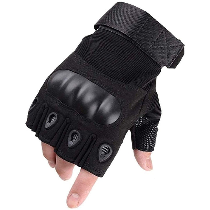 Tactical Half Finger Gloves with Knuckle Protection