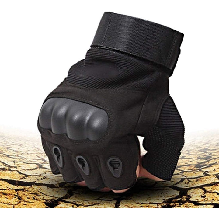 Tactical Half Finger Gloves with Knuckle Protection